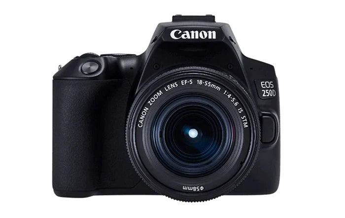 Canon EOS 250D (Rebel SL3) DSLR Camera w/ EF-S 18-55mm f/4-5.6 IS STM Lens - Black (Pre-Owned)