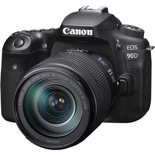 Canon EOS 90D DSLR Camera with EF-S 18-135mm f/3.5-5.6 IS USM Lens - 32.5MP (Pre-Owned)