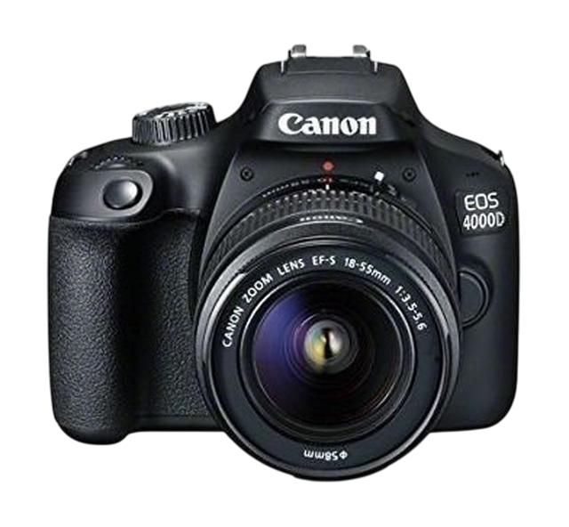 Used Canon EOS 4000D DSLR Camera with EF-S 18-55mm f/3.5-5.6 III Lens - 18MP (Tested, 30-Day Warranty)