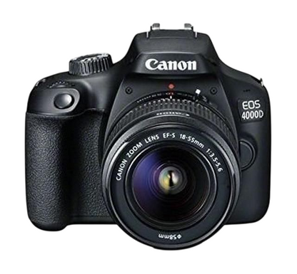 Used Canon EOS 4000D DSLR Camera with EF-S 18-55mm f/3.5-5.6 III Lens - 18MP (Tested, 30-Day Warranty)