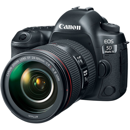 Canon EOS 5D Mark IV DSLR Camera 24-105mm f/4L II Lens (30.4MP, 4K Video, Wi-Fi, GPS)