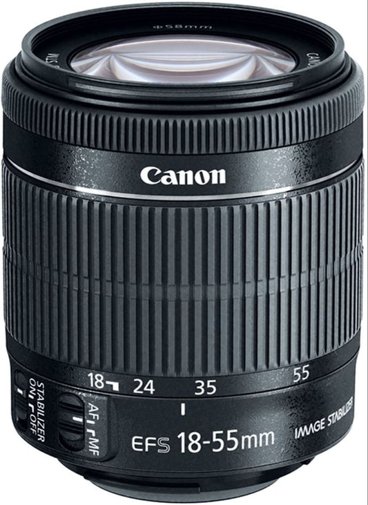 Used Canon EF-S 18-55mm f/3.5-5.6 III Lens (Tested) - Compatible with Rebel T7/T6/T5, 90D, 80D & More