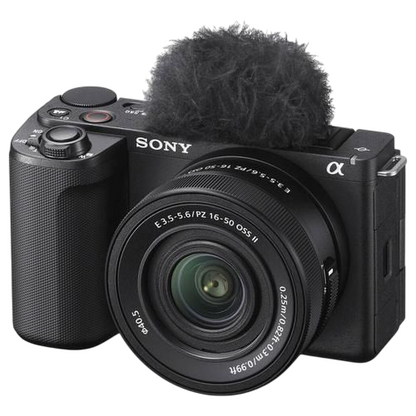 Sony ZV-E10 II Mirrorless Camera with 16-50mm Power Zoom Lens (New) - 26MP, 4K60, AI Auto Framing, Compact Vlogging Camera