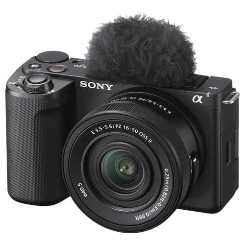 Sony ZV-E10 II Mirrorless Camera with 16-50mm Power Zoom Lens (New) - 26MP, 4K60, AI Auto Framing, Compact Vlogging Camera
