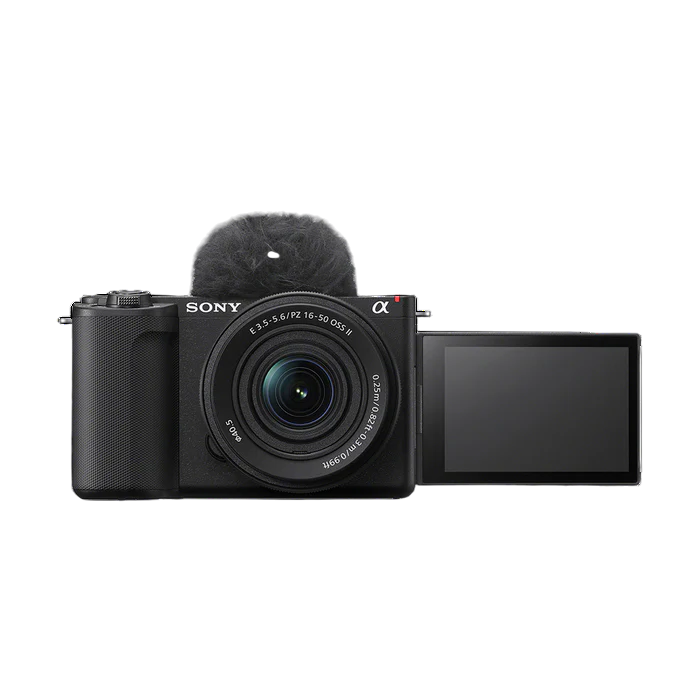 Sony ZV-E10 II Mirrorless Camera with 16-50mm Power Zoom Lens (New) - 26MP, 4K60, AI Auto Framing, Compact Vlogging Camera