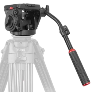 Kingjoy VT3500 Professional Video Tripod with Fluid Head - 75mm Bowl, Load Capacity 17.6lbs (8kg), Aluminum Alloy