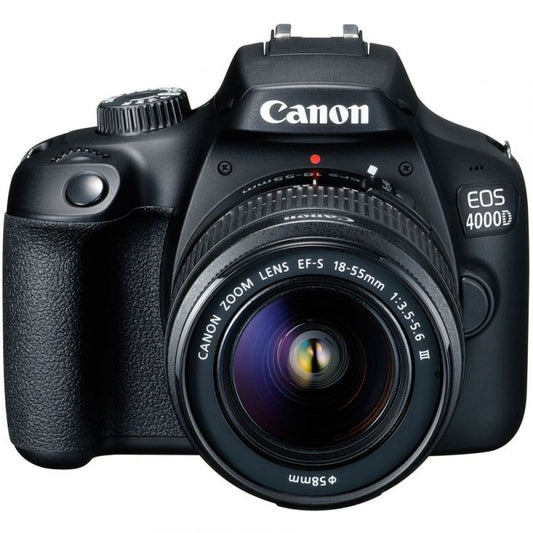 Used Canon EOS 4000D DSLR Camera with EF-S 18-55mm f/3.5-5.6 III Lens - 18MP (Tested, 30-Day Warranty)